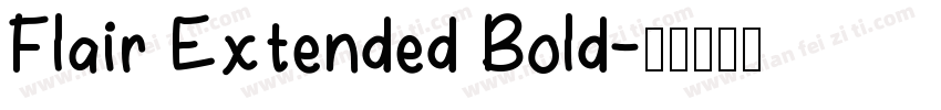 Flair Extended Bold字体转换